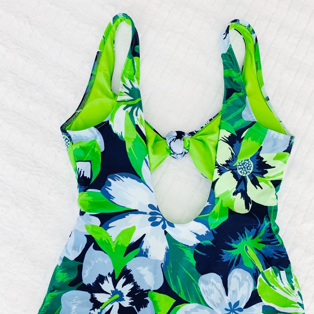 aerie // NWOT tropical knot one piece swimsuit - Picture 9 of 12